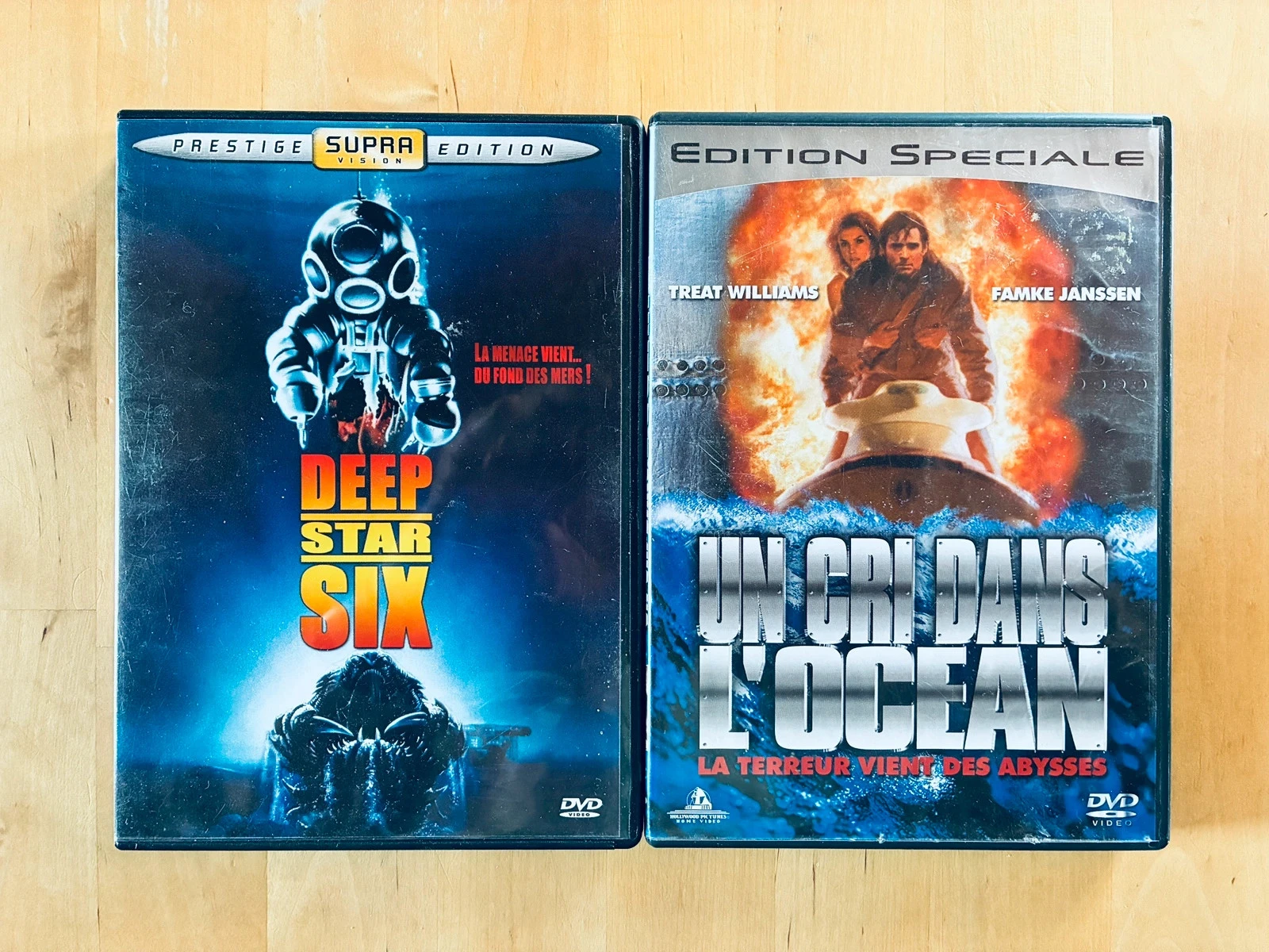 Lot 2 DVD horreur subaquatique: Deep Star Six et Un cri dans l’océan.